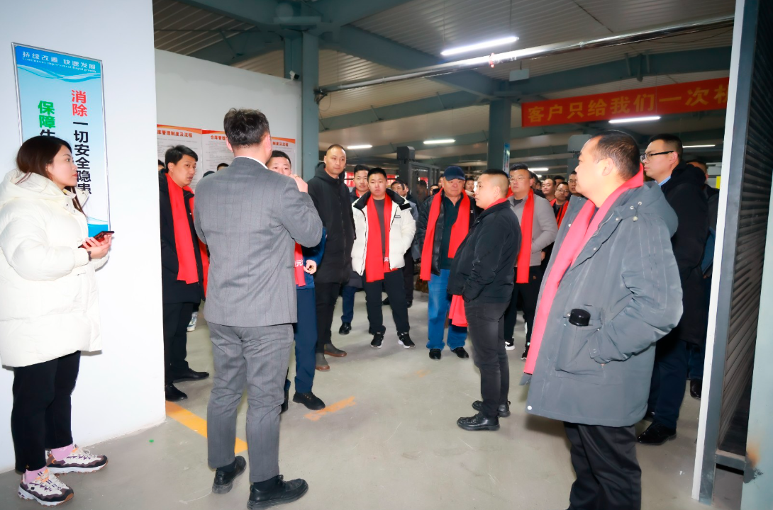 Partners inspecting boom barriers